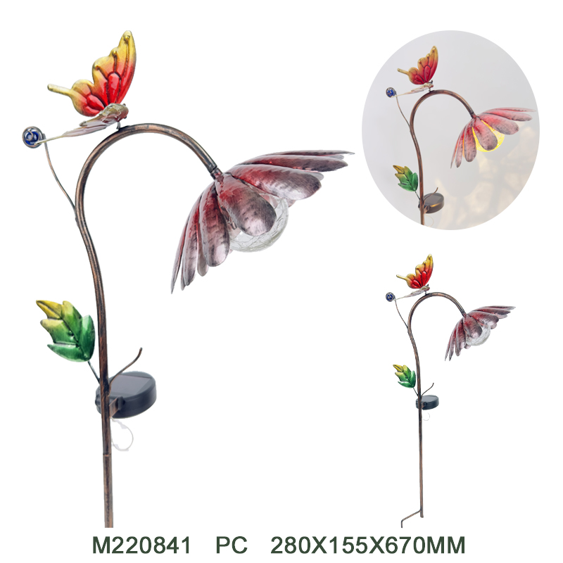 Metal solar stake