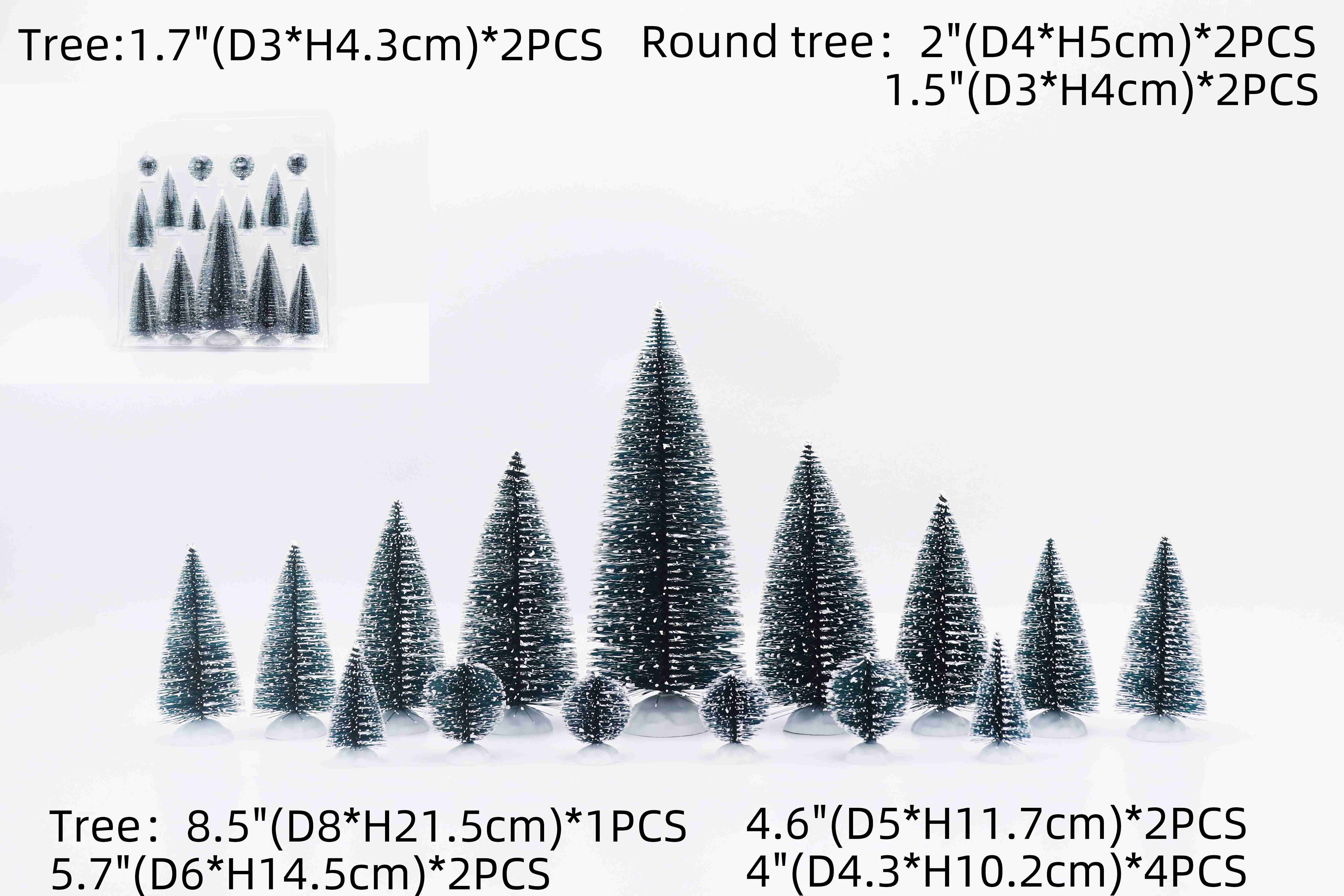 SANWEI Christmas Tree Mini with Snow