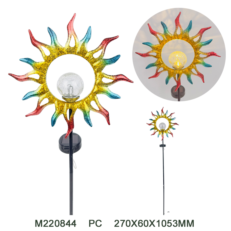 Metal solar stake