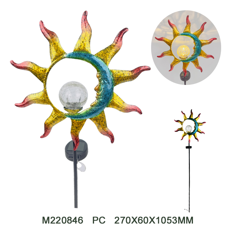 Metal solar stake