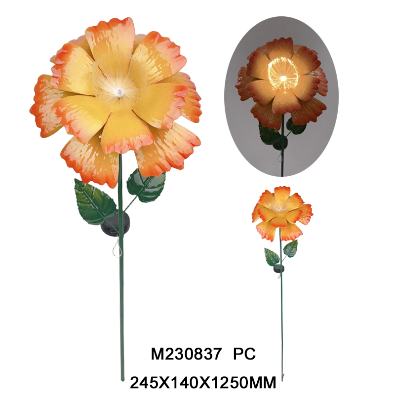 Metal solar stake