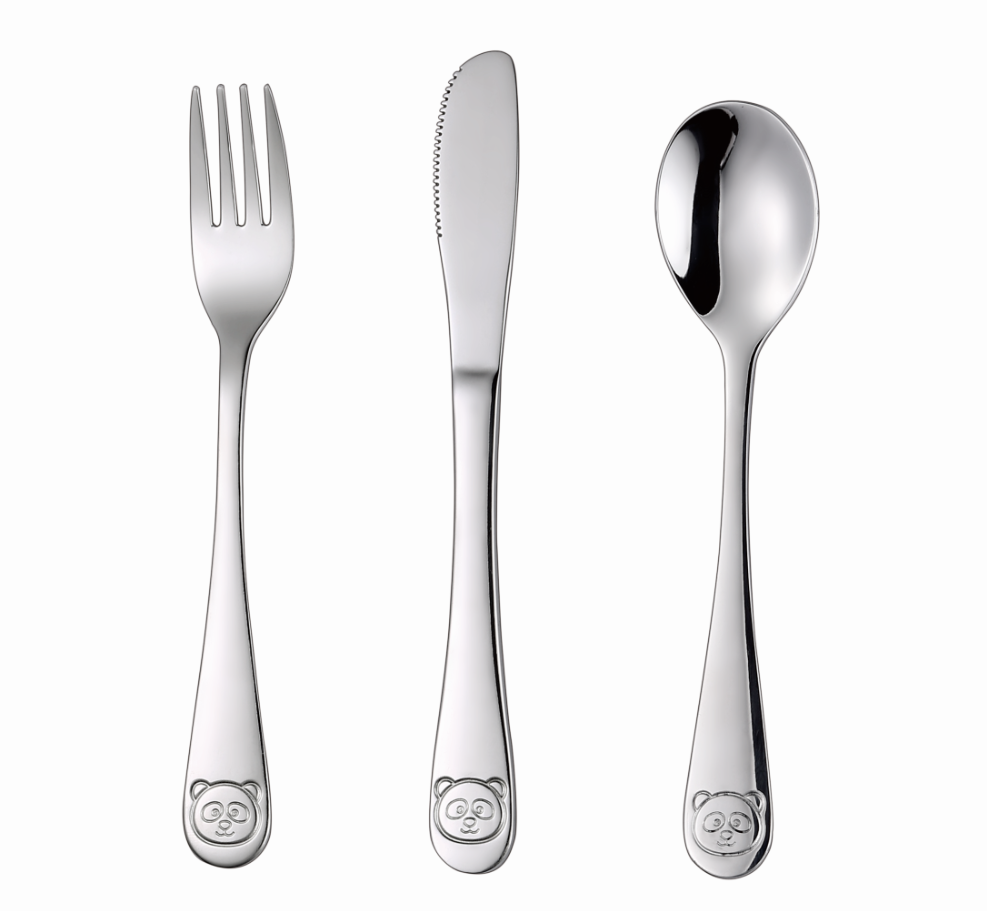 ET-1999 Stainless steel child cutlery with bear shape
