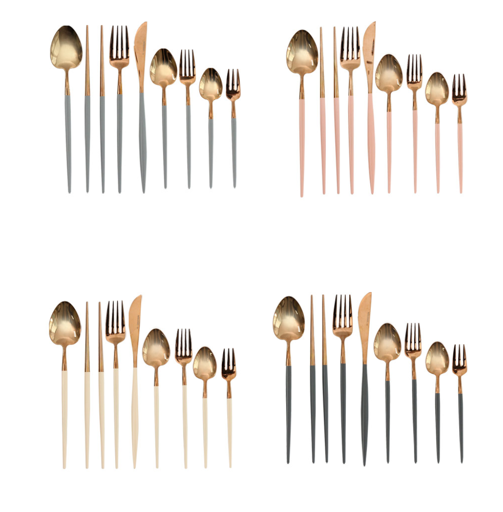 Stainless steel knife fork Korean spoons chopstick Hotel cutlery