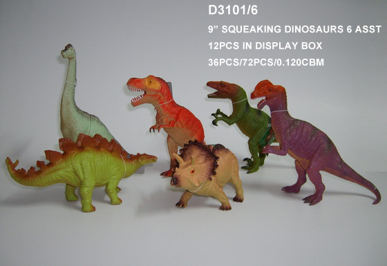 Plastic dinosaurs toys