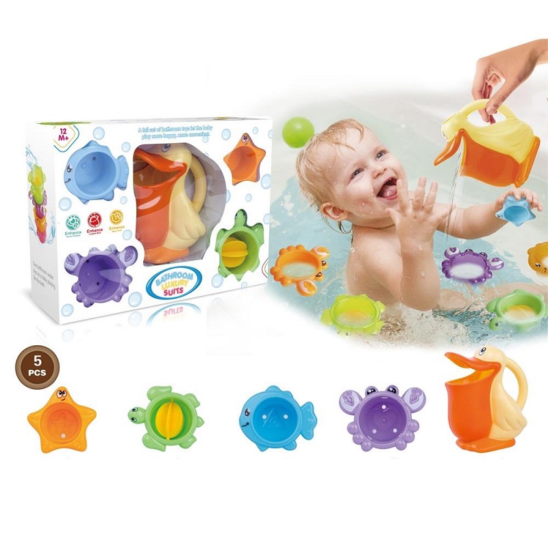 Ocean bath stack cup and kettle combination