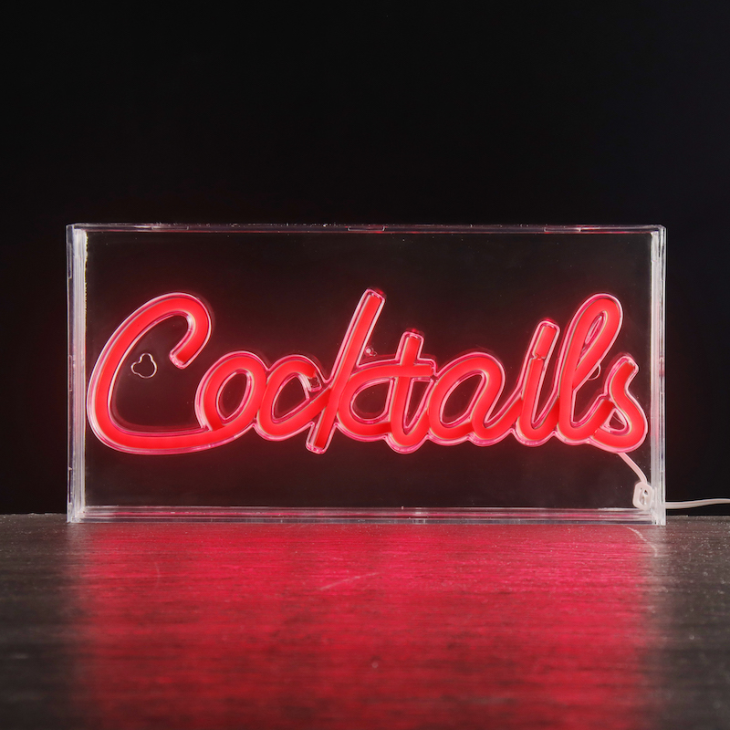 Cocktails Neon Light Box