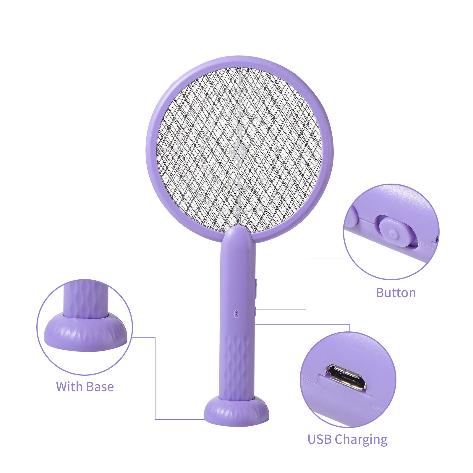 2 in 1 Electric Mosquito Swatter