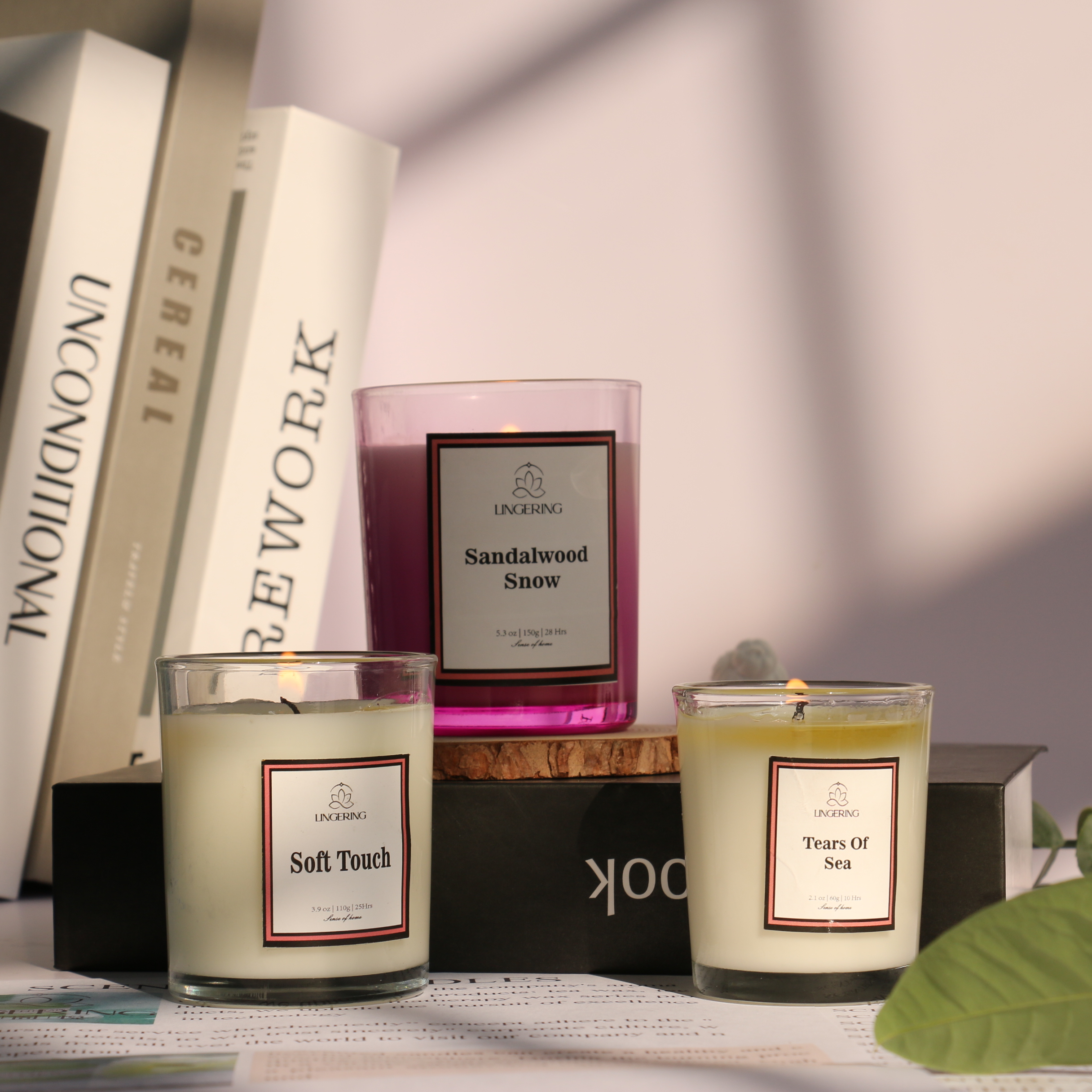 Romantic Exclusive celebration Celebrating the holiday with scented glass candles