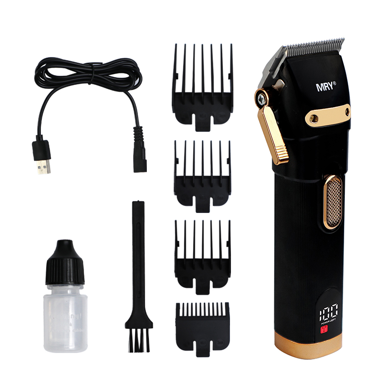 MRY Good Quality Quiet Clipper Electric Hair Cordless Trimmer Rechargeable Men Hair Clippers
