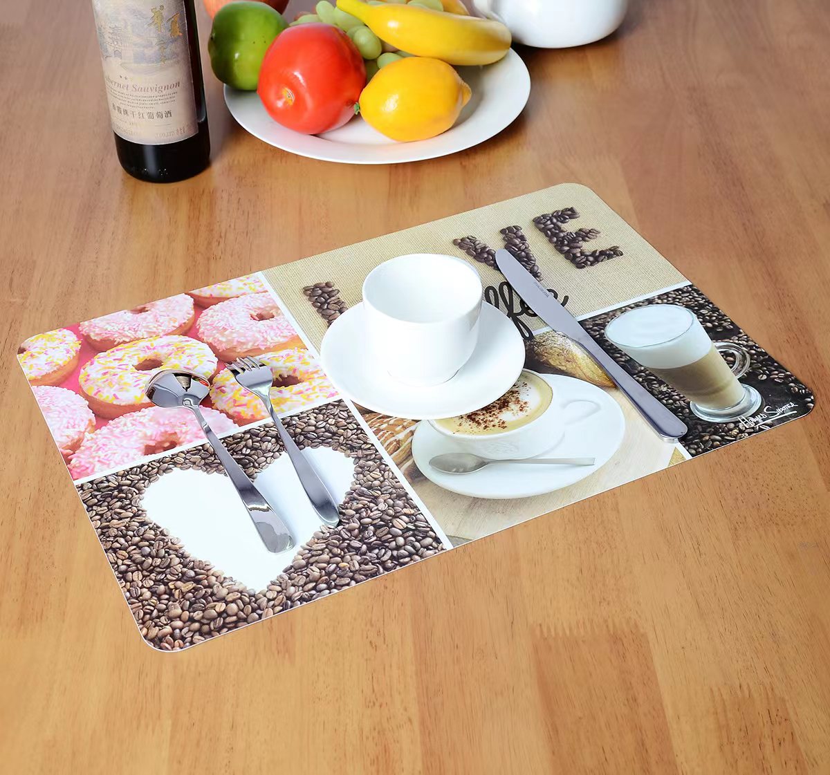 chopstick toilet cover placemat