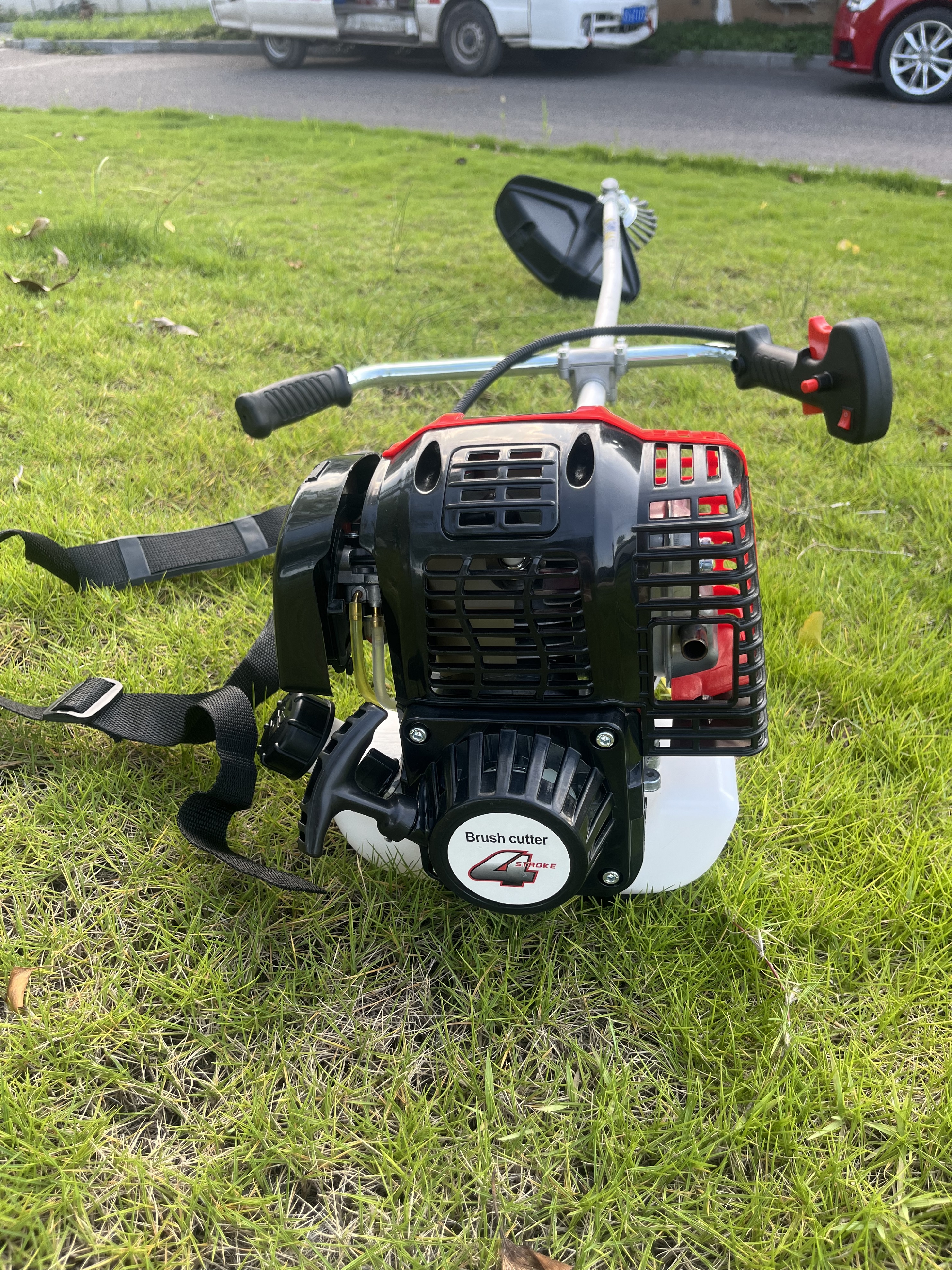 HY-520 Cordless Backpack 4 Strokes Brush Cutter,Weed Eater Lawn Mower Hedge Trimmer