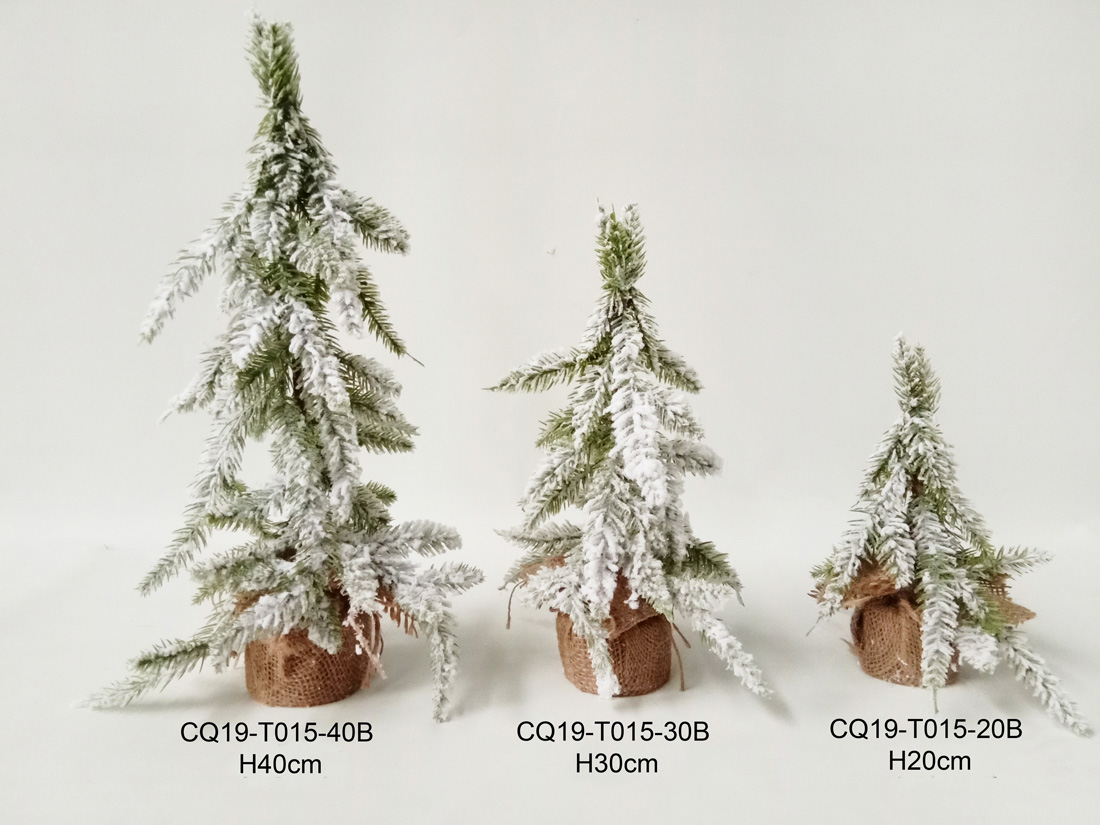 Christmas Tree Ornament Snow Lights Beautiful Artificial Decorations