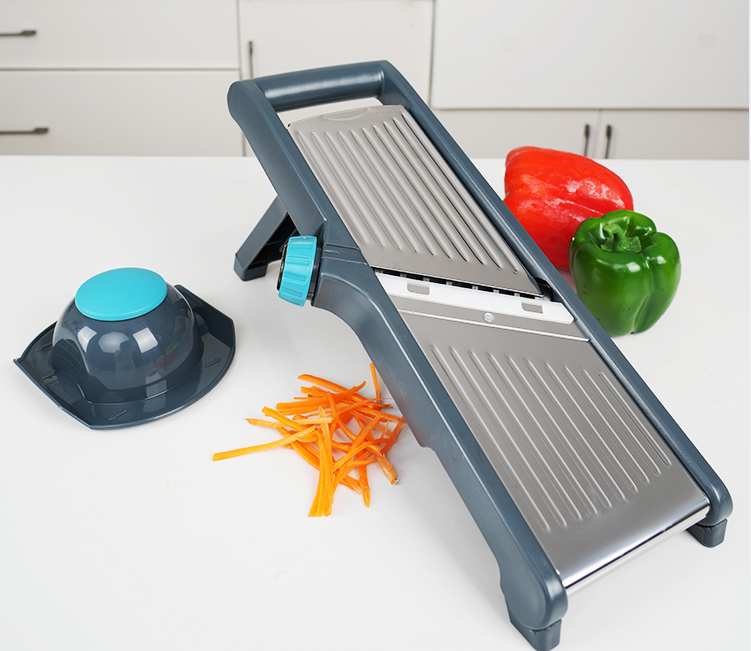 WOKA Adjustable Mandoline Slicer Professional Grater with Stainless Steel Blades Vegetable Cutter