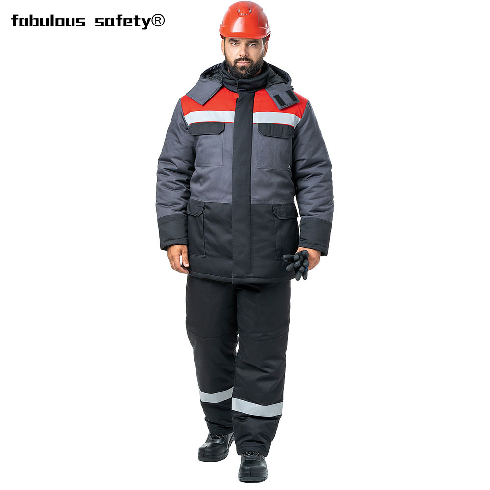 Uniform Design Safety Waterproof Fireproof Winter Work Suits Clothes For Man
