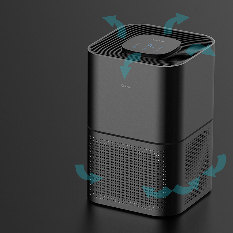 A4 True HEPA Filter PM2.5 CADR 220m3/h Air Purifier Cleaner for Odor Allergies Smoke Dust Mold
