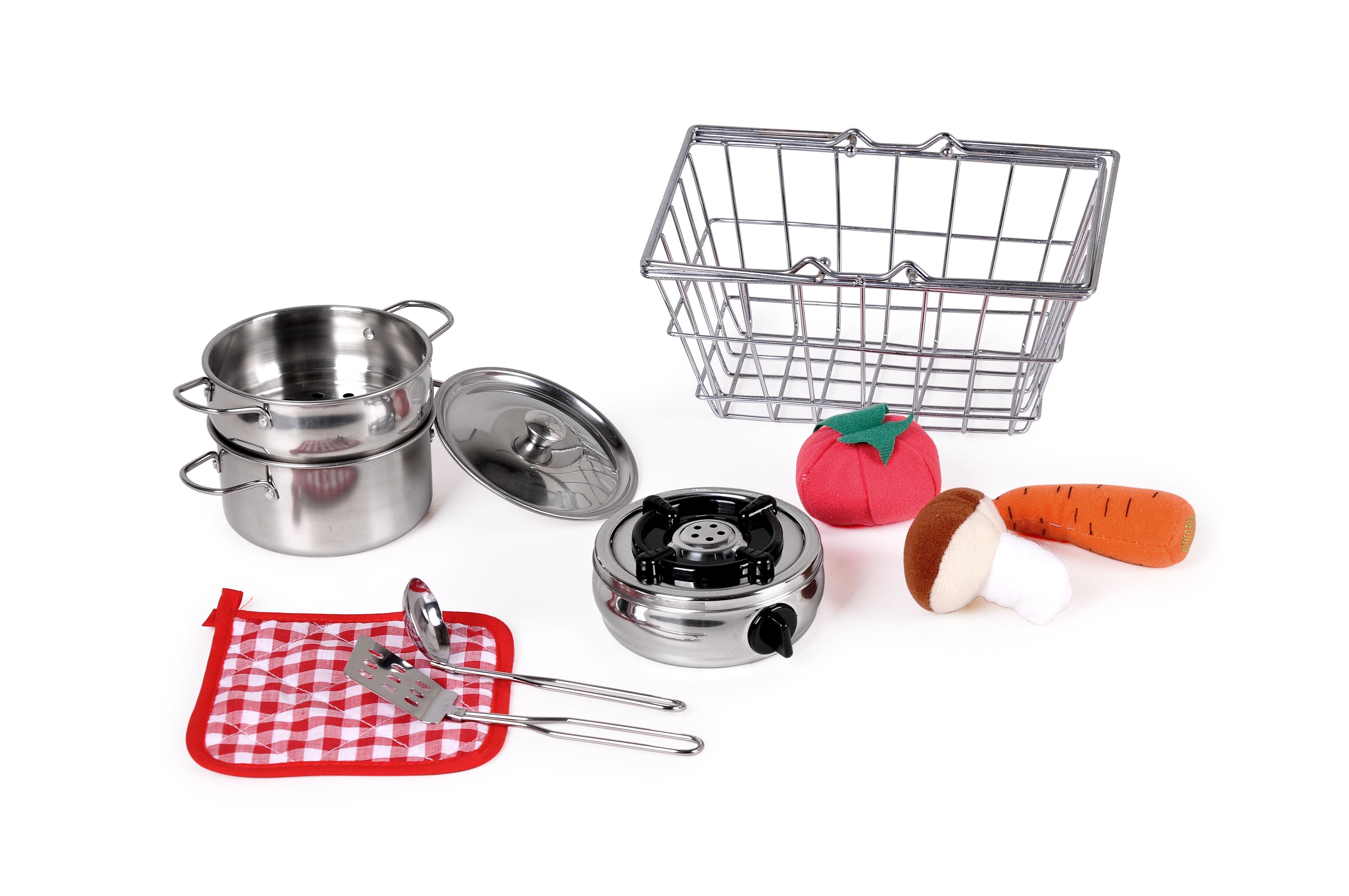 Sichuang Play house toy Stainless steel toy Simulation kitchenware set