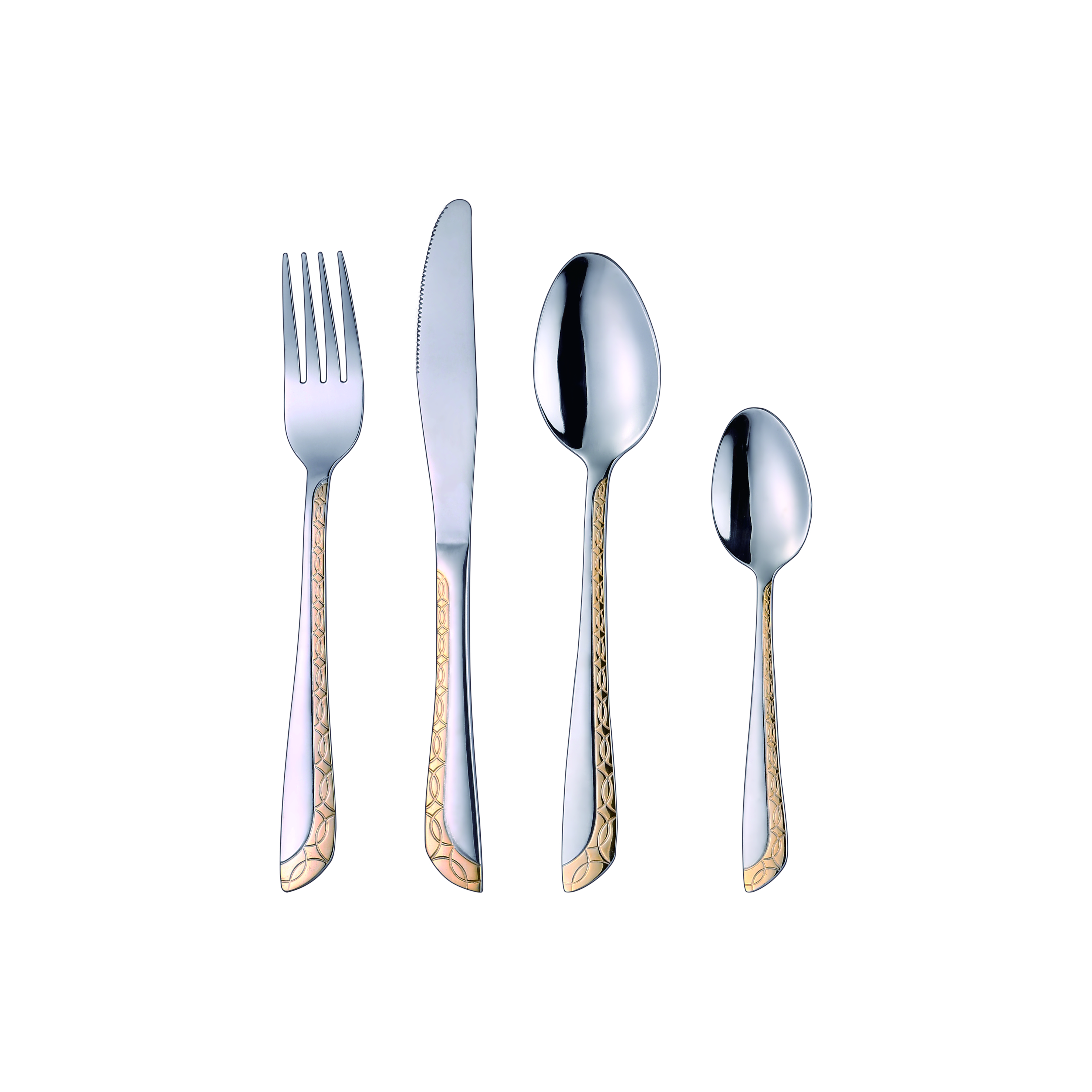ET-1155 Stainless steel cutlery with golden plated