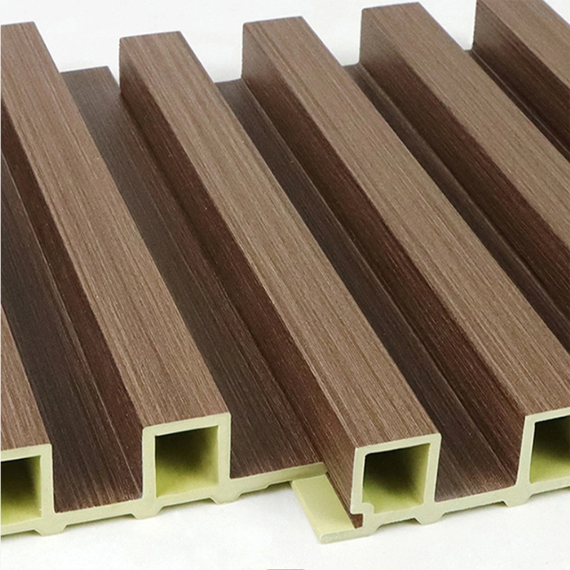 Wooden Grain PVC WPC Fluted Wall Panels for Decoration