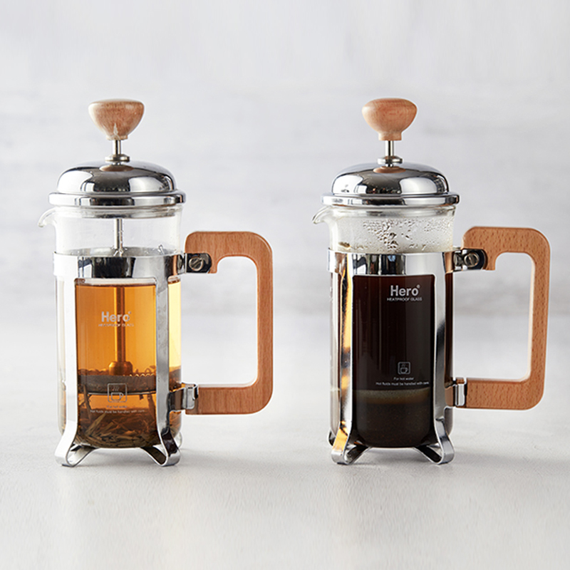 High borosilicate glass coffee maker French press