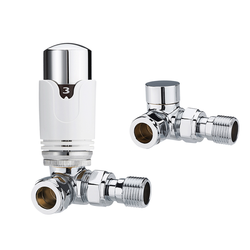 M30*1.5mm trv head heating radiator chrome corner radiator valve for HVAC