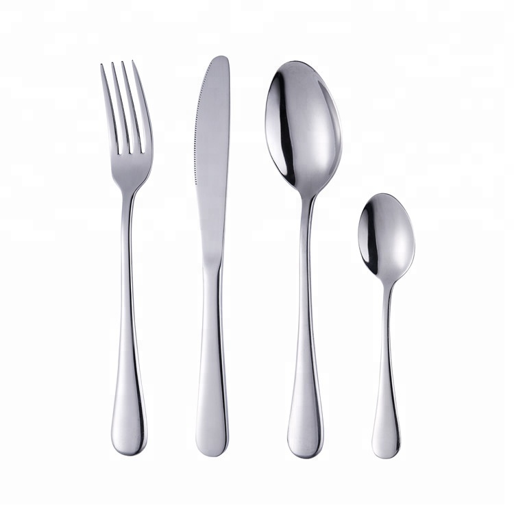 Amazon 24-pieces stainless steel cutlery set,Luxury flatware silver gold black cutlery with gift box