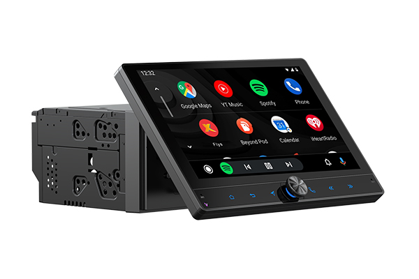 multimedia car player with rotatory construction