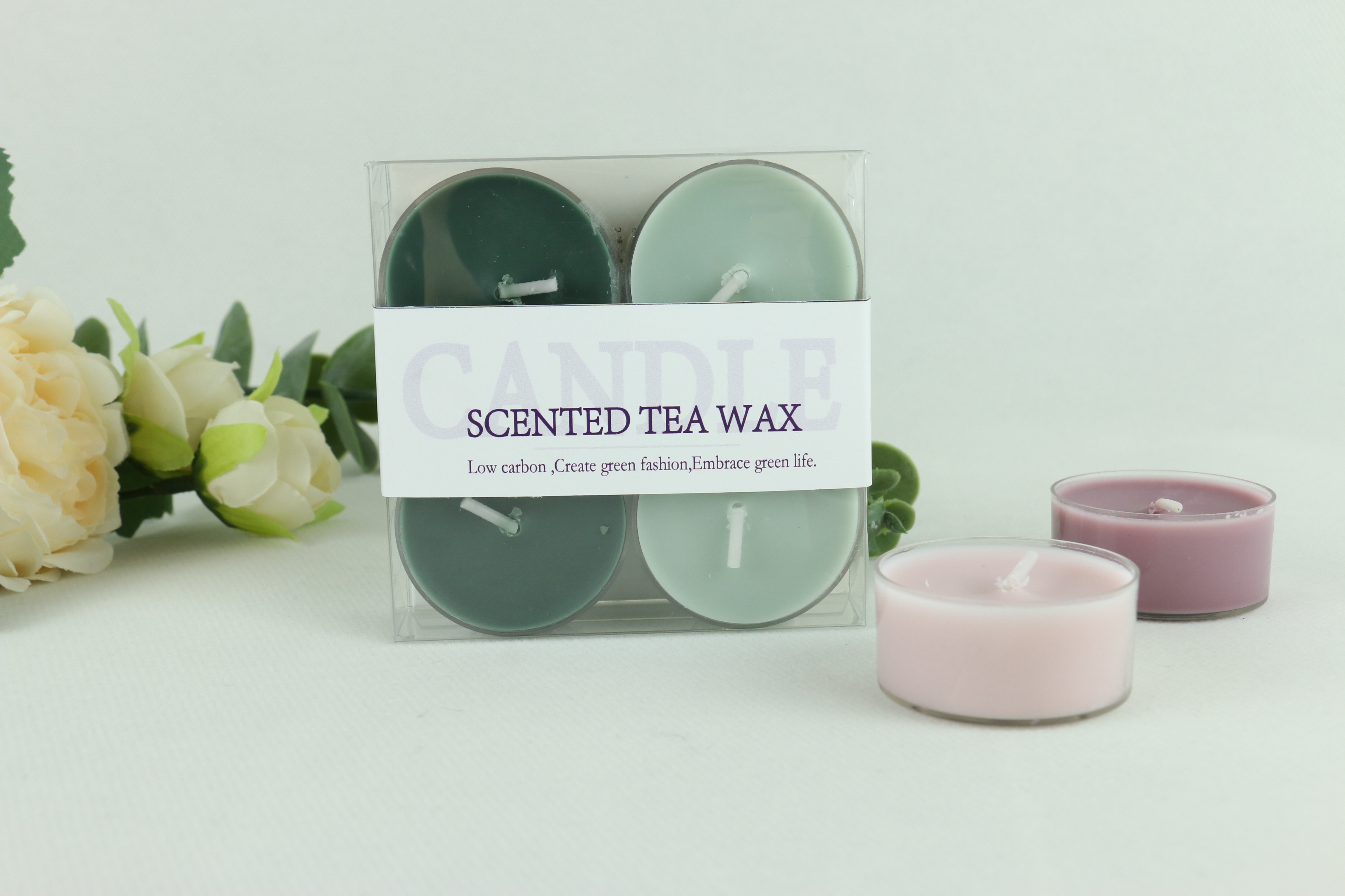 4Hours 5 Various Scents Smoke-free 4pcs home decorating scent candles