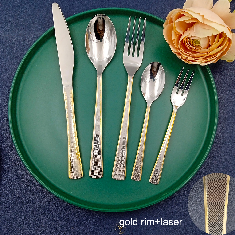Stainless steel cutlery set for hotel and home use