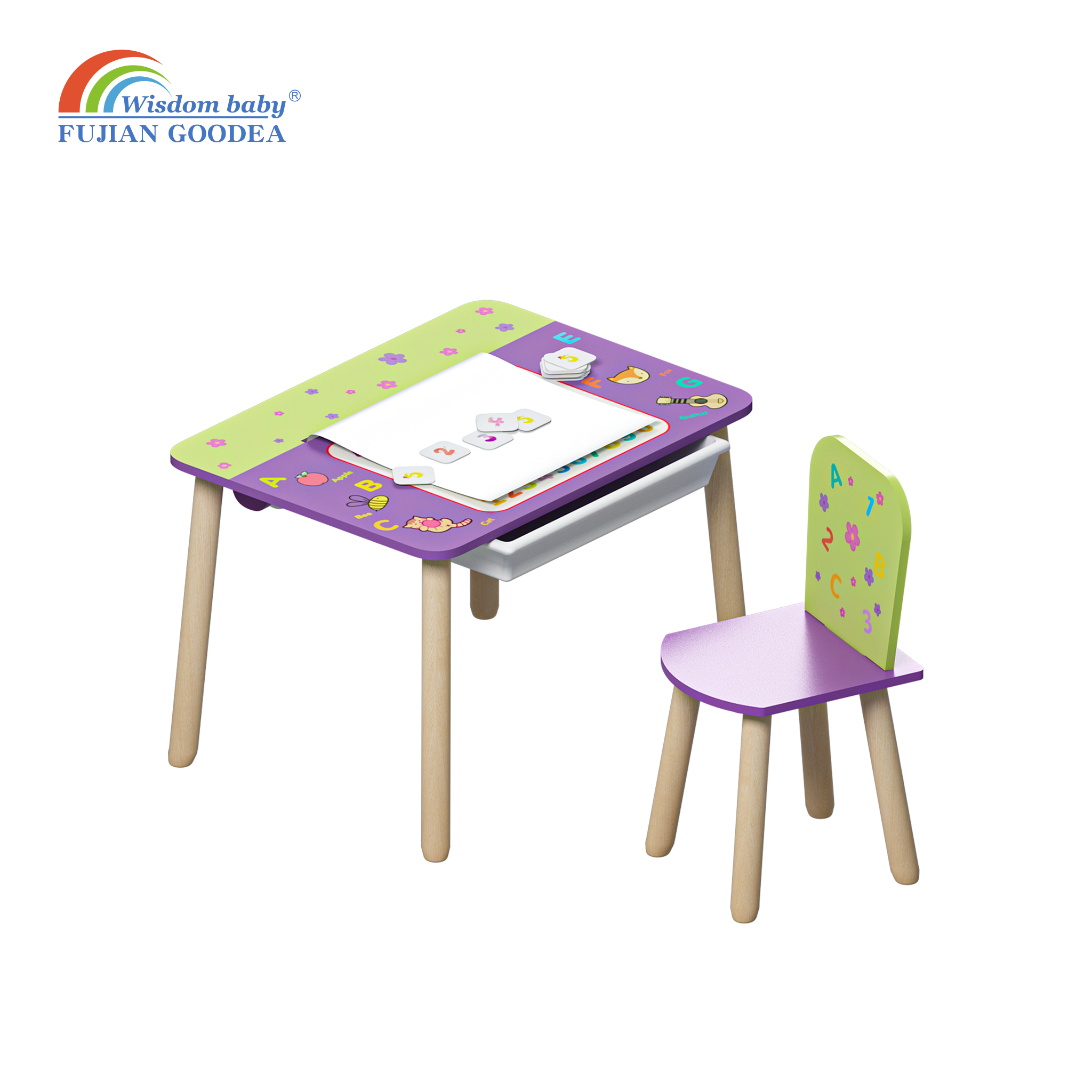 Children's Puzzle Table and Chairs