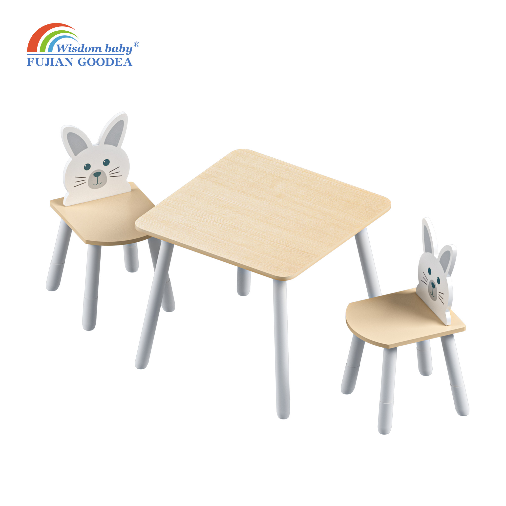 Children's animal small table and chair