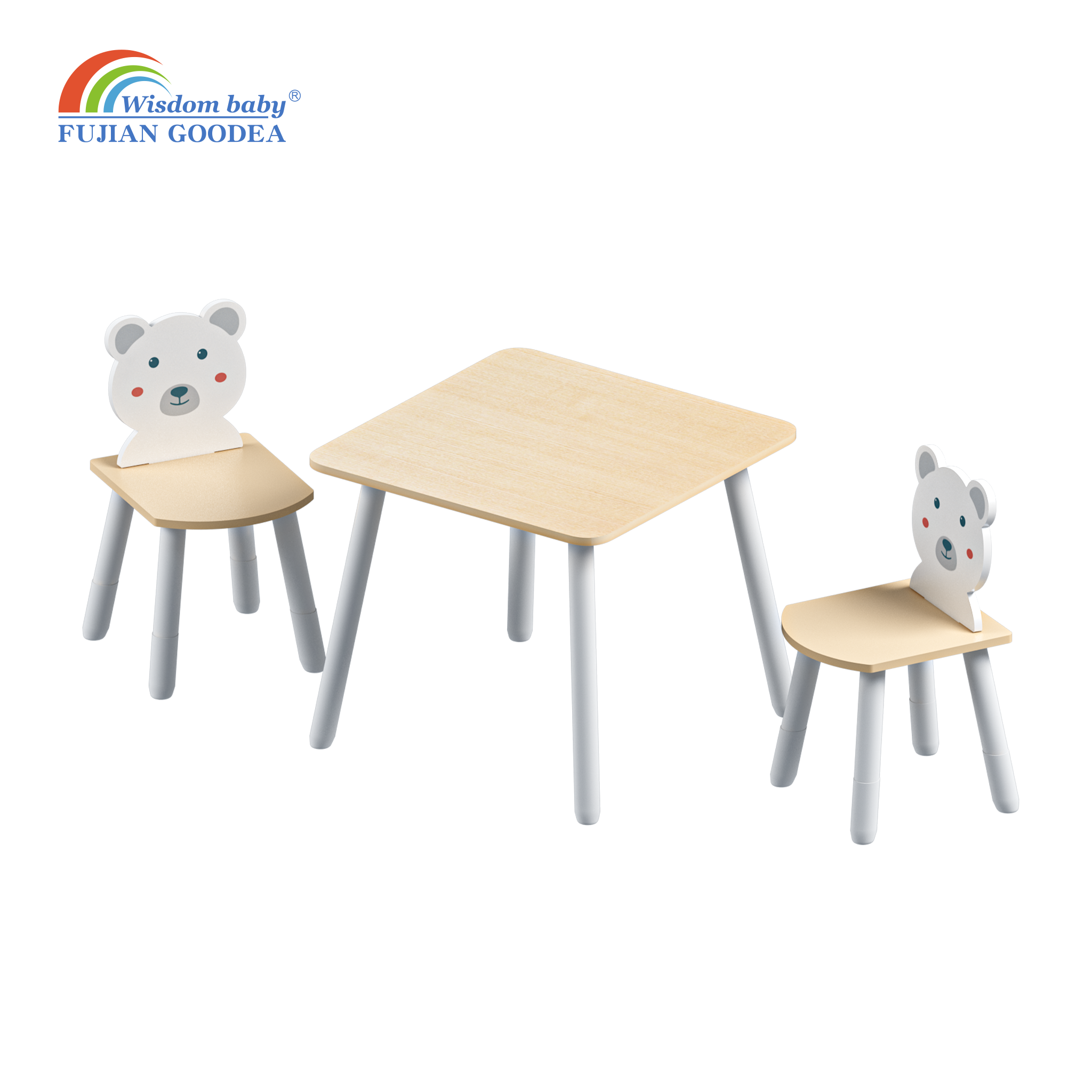 Children's animal small table and chair