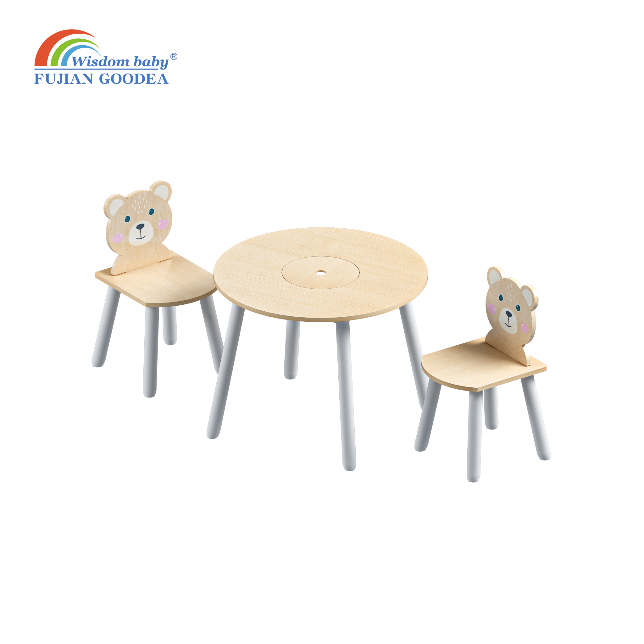 Children's animal small table and chair