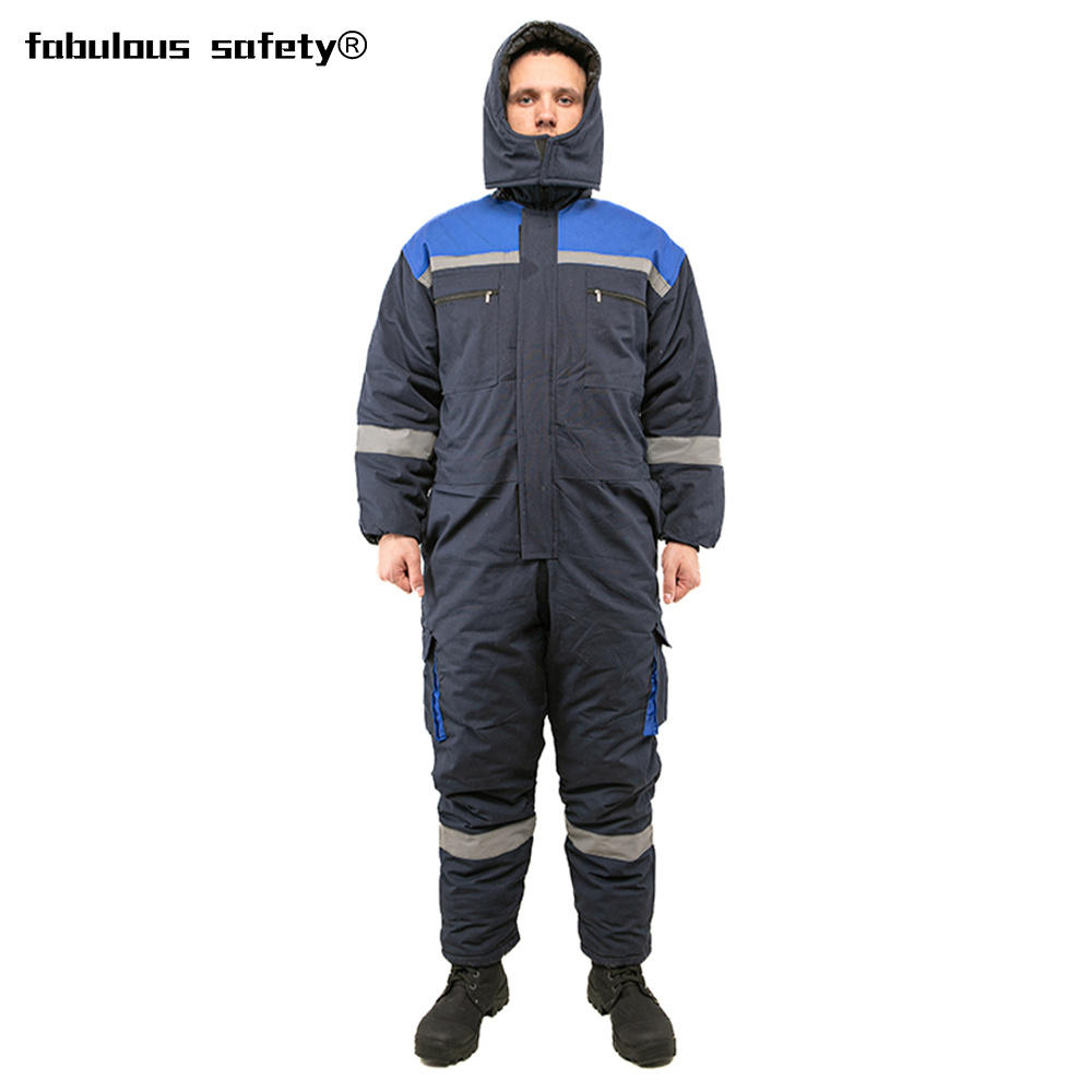 Custom Warm Wear-resistant Mechanic Fireproof Winter Working Overall For Men