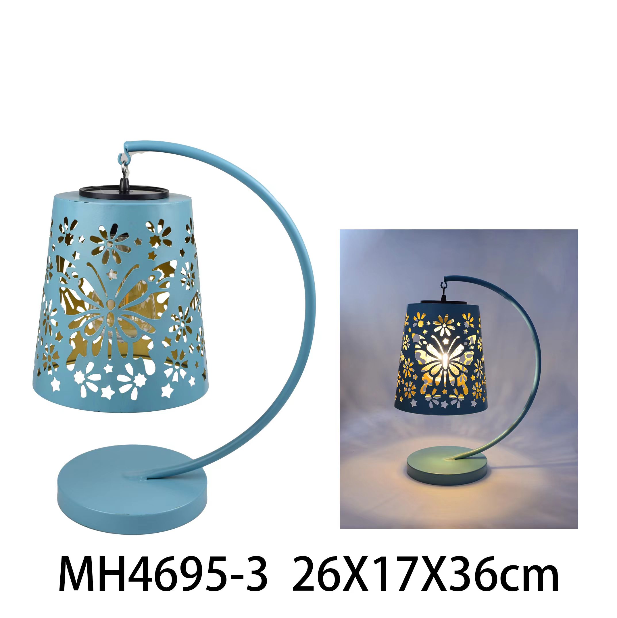 Iron table lamp