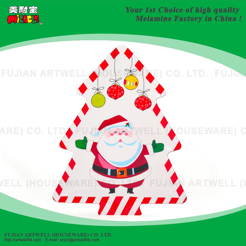 Christmas Tree Shape Melamine Platter Dinnerware - Melamine Plate