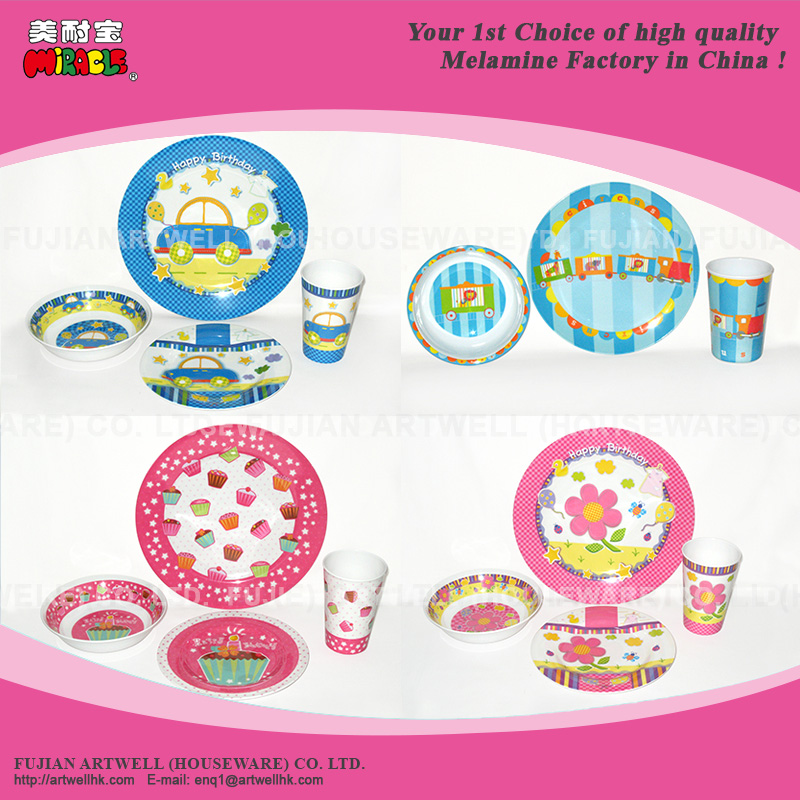Melamine Tableware Children Dinner Ware Set