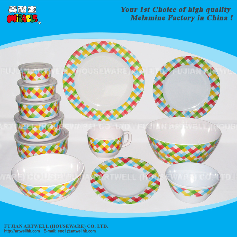 Melamine Bowl With Cover