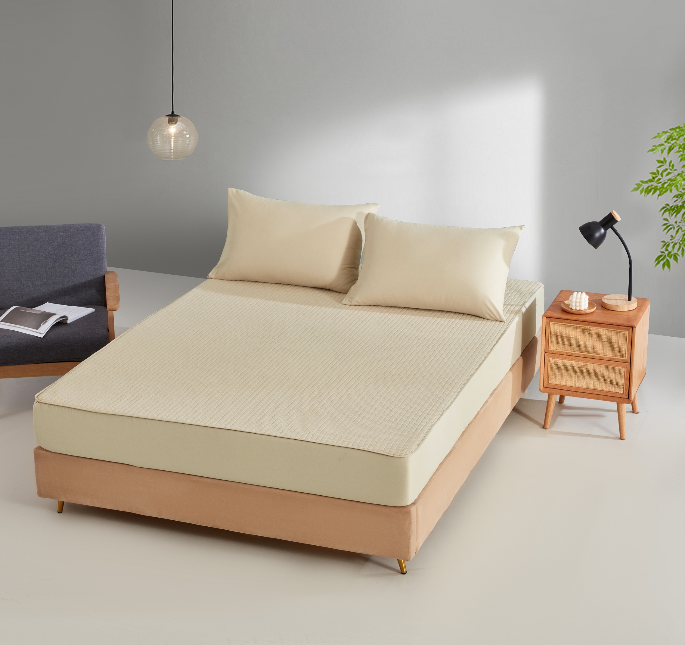 Waterproof fitted sheet set
