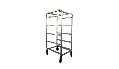 5 layers aluminum trolley