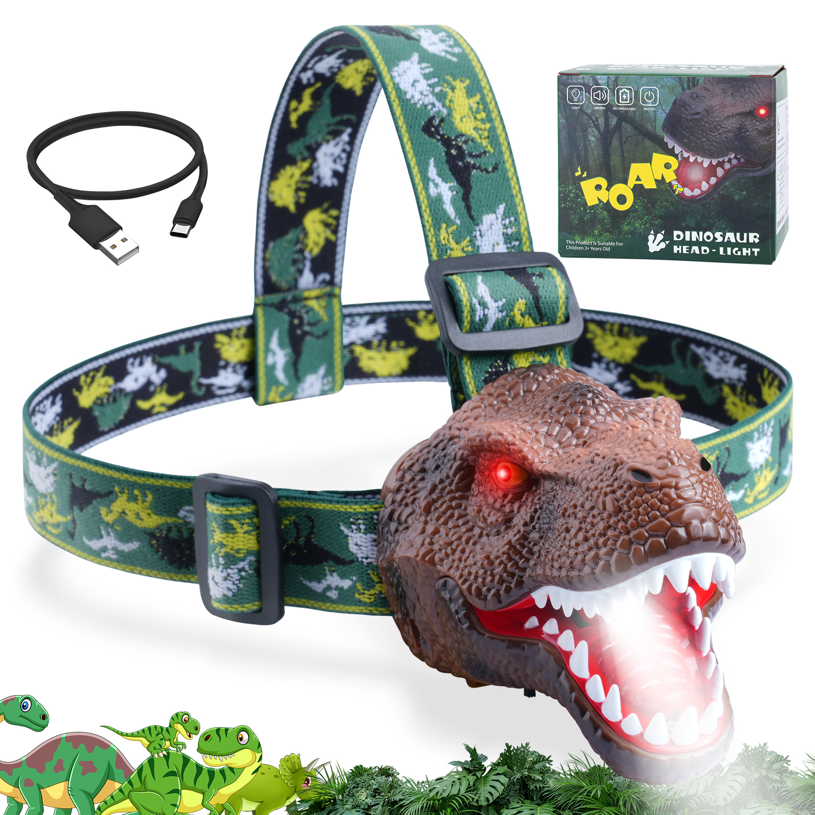 Dinosaur Headlamp
