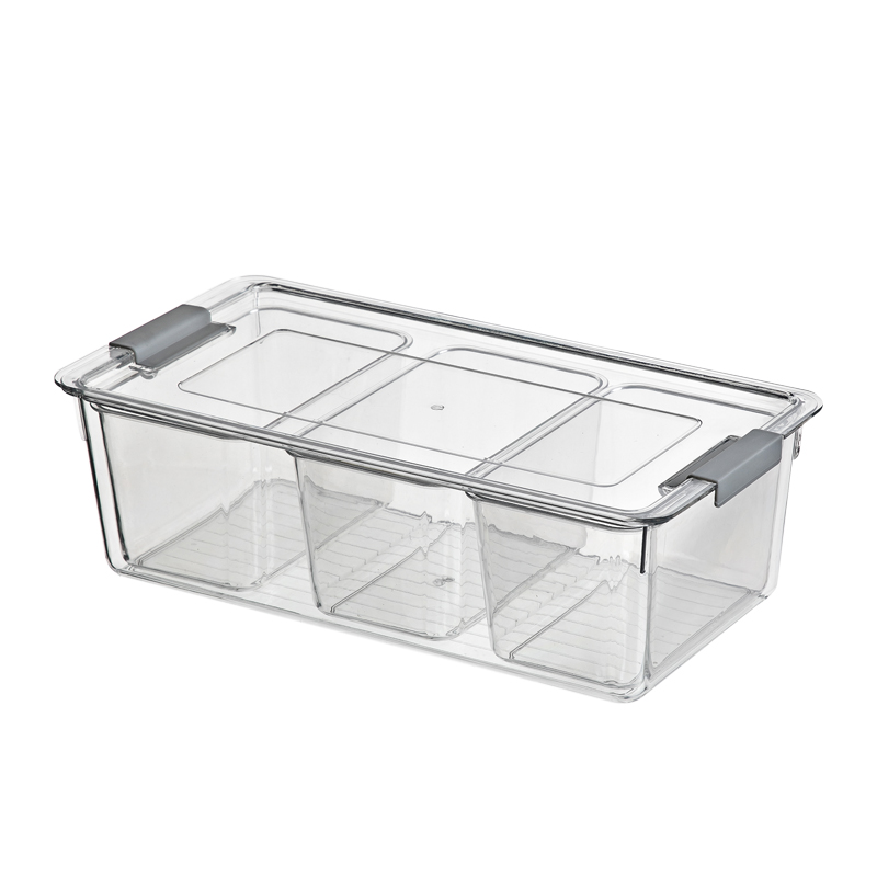 Transparent crisper three grids