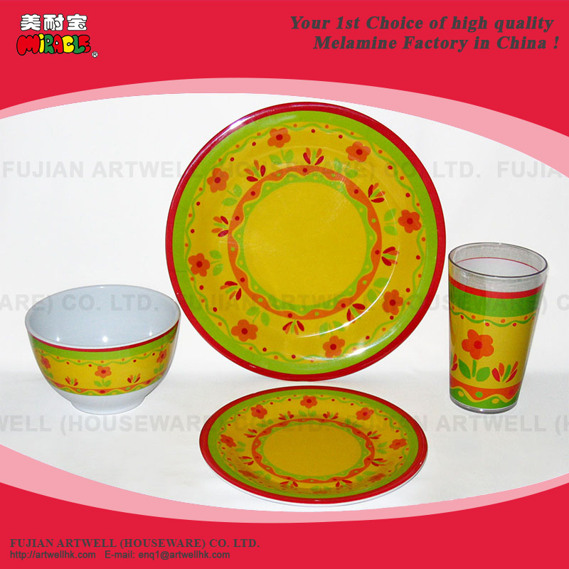 Melamine Dinner Set, Plate, Bowl, Tableware, Tray, Tumbler, Cup