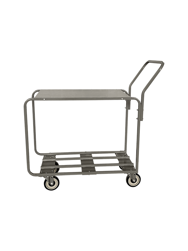 KD 2 tier rolling push stocking cart