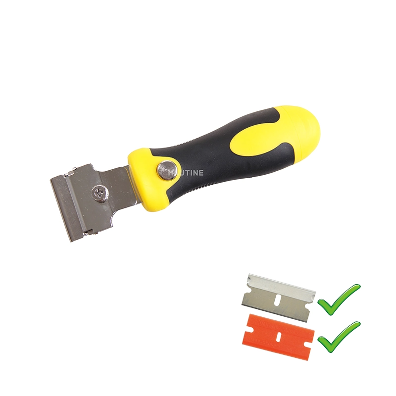 NF1630Es Cleaning Scraper Plastic Razor Scraper with Metal Blades and Double-Edged Plastic Blades