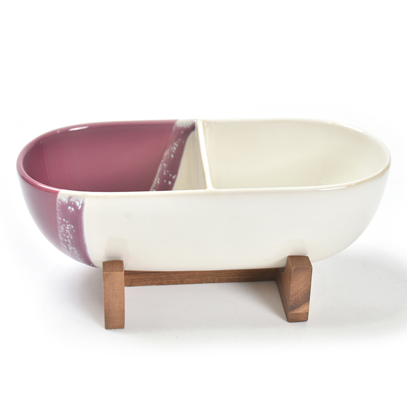 Double lattice bowl with bamboo frame