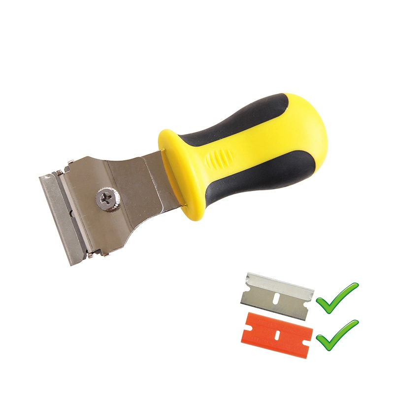 HAUTINE NF1630C Cleaning Scraper Plastic Razor Scraper with Double-Edged Plastic Blades