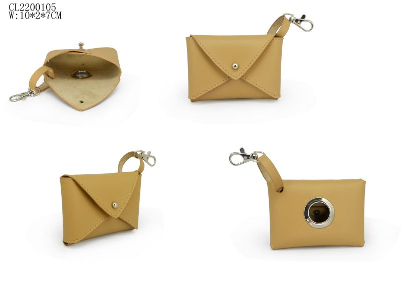 PU pouch Poop Bag Holder for Leash Pet Waste Bag Dispenser Dog Bag Holder