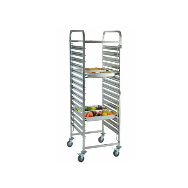 Stainless Steel Kitchen Baking Trolley Rack
