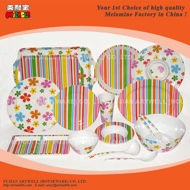 Melamine Bowl, Serving Bowl, Salad Bowl, Plate, Tray, Melamine Dinnerware Set
