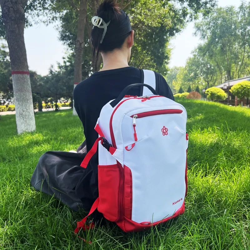 GODSPEED hot sale large capacity fashion backpack red withe waterproof outdoor backpack